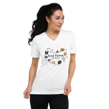 Load image into Gallery viewer, Dog Friends Unisex V-Neck T-Shirt