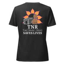 Load image into Gallery viewer, TNR Saves Lives | Women’s Relaxed V-Neck T-Shirt