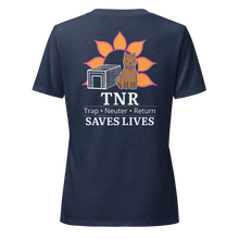 Load image into Gallery viewer, TNR Saves Lives | Women’s Relaxed V-Neck T-Shirt