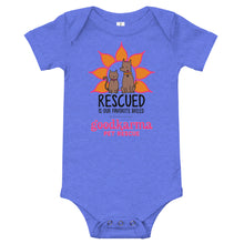 Load image into Gallery viewer, Rescued is our Favorite Breed Baby Onesies