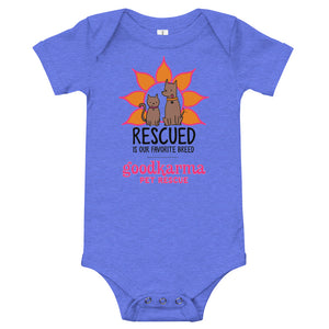 Rescued is our Favorite Breed Baby Onesies
