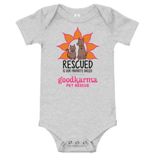 Load image into Gallery viewer, Rescued is our Favorite Breed Baby Onesies