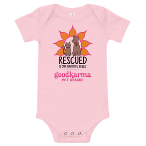 Rescued is our Favorite Breed Baby Onesies