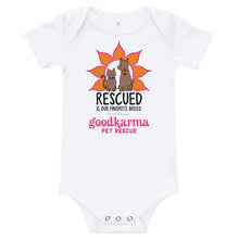 Load image into Gallery viewer, Rescued is our Favorite Breed Baby Onesies