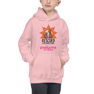 Rescued is our Favorite Breed Kids Hoodie